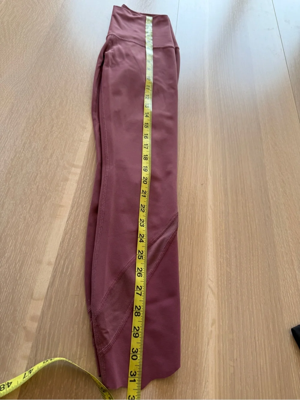 Lululemon Wunder Under Crop II Hi-Rise Scallop 24” Leggings, Plum Size 6